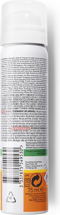 Produktbild La Roche Posay Anthelios Gesichtsspray Sonnenschutz für unterwegs (Sonnencreme Gesicht, SPF 50, 75 ml, 74 g)