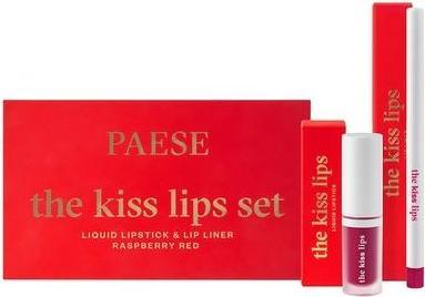 Actual product image Paese Paeseset The Kiss Lips Lipstick 05 Raspberry Red - 34ml (05 Raspberry Red)