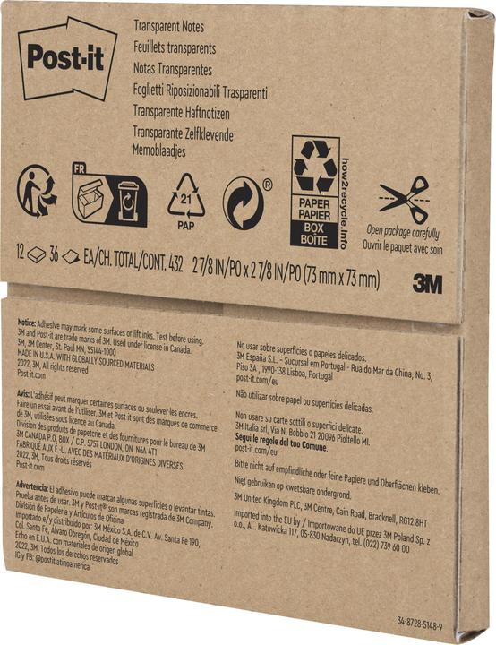 Produktbild Post-it Haftnotzien (73  x 73 mm)