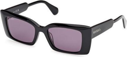 Actual product image Latetobed Max & Co Mo0117 01A Shiny Black Women's Sunglasses 52/18/140