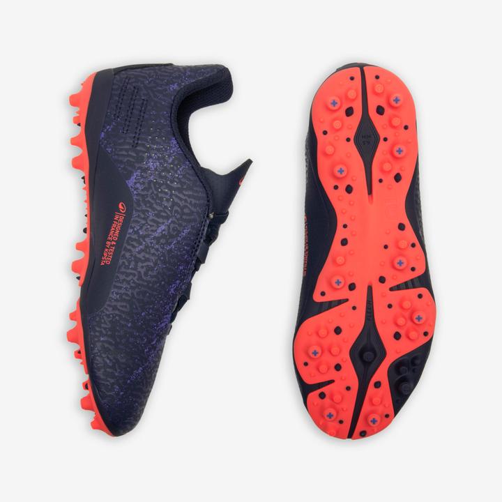 Image du produit Kipsta Chaussures de football enfant a scratch viralto i easy mg/ag Bleu Foncé (29)