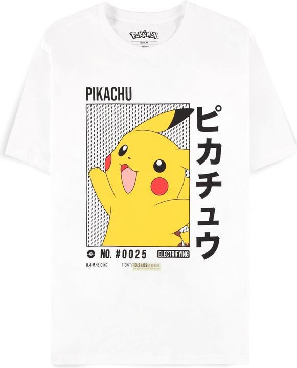 Difuzed Pokemon T-Shirt White Pikachu Grösse XXL (XXL)