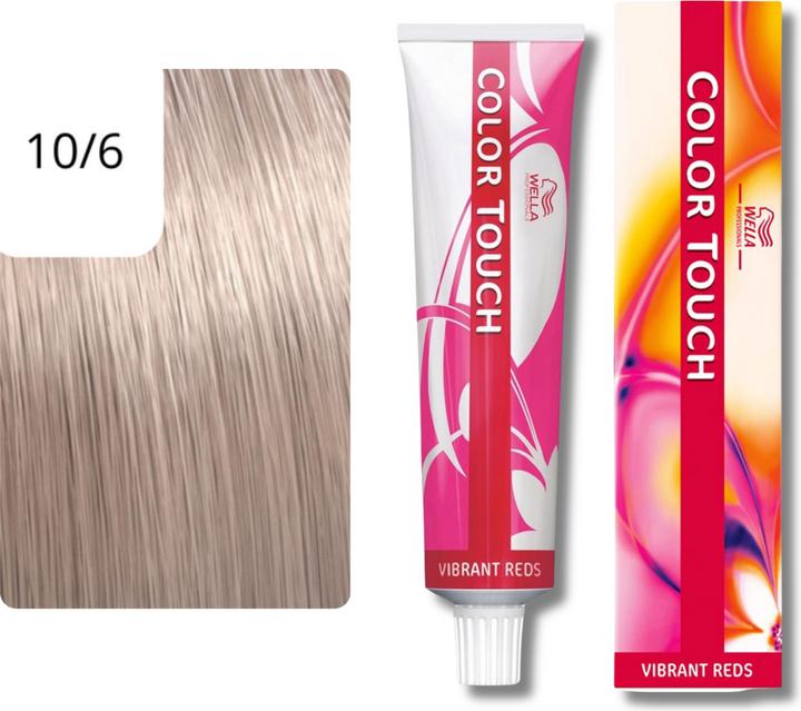 Produktbild Wella Color Touch Vibrant Reds 10/6 hell-lichtblond Violett 60 ml (10/6 Hell-Lichtblond Violett)