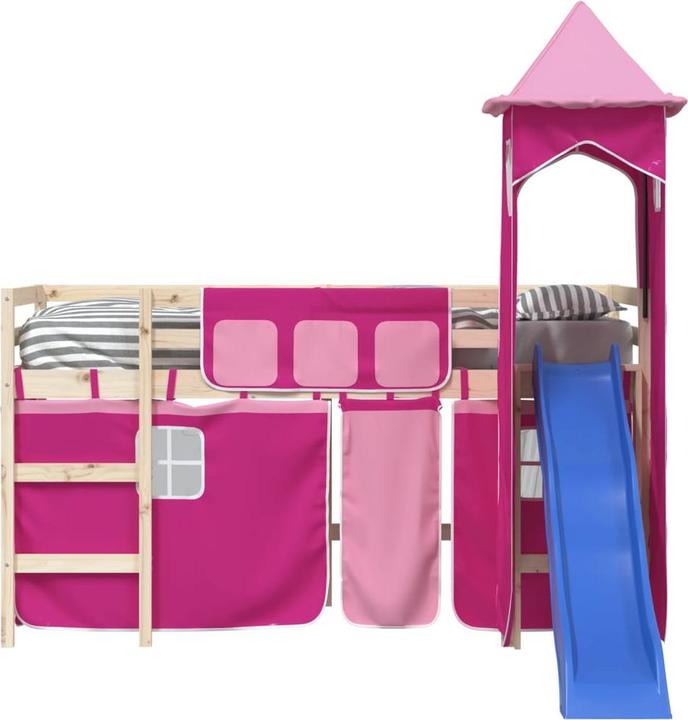 Immagine prodotto VidaXL Tende per letto a soppalco con torre Poliestere blu, colore