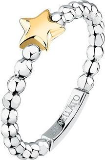 Morellato - Delicate steel bicolor ring with star Talismani SAIX30 - Circuit: 52 mm (52)