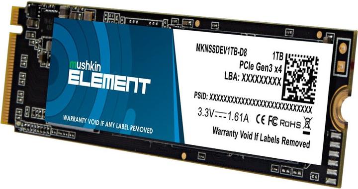 Image du produit Mushkin SSD Element M.2 1TB PCIe Gen3x4 NVME (1000 Go, M.2 2280)