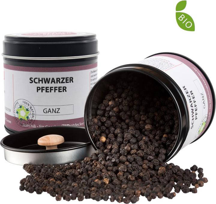 Produktbild Justchili Bio Schwarzer Pfeffer ganz (60 g)