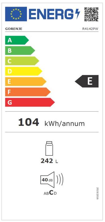 Energy Label Gorenje R4142PW (242 l)