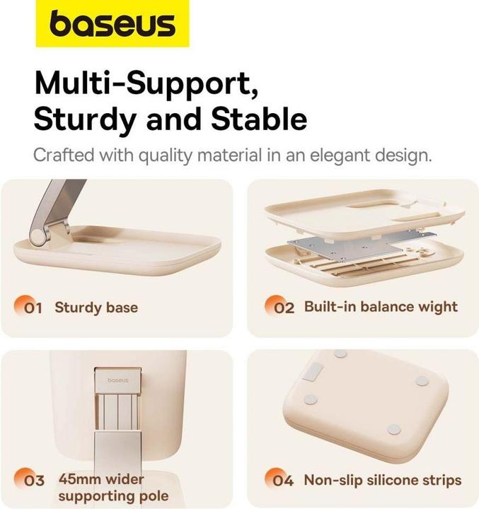 Immagine prodotto Baseus Supporto pieghevole per tablet Seashell (rosa)