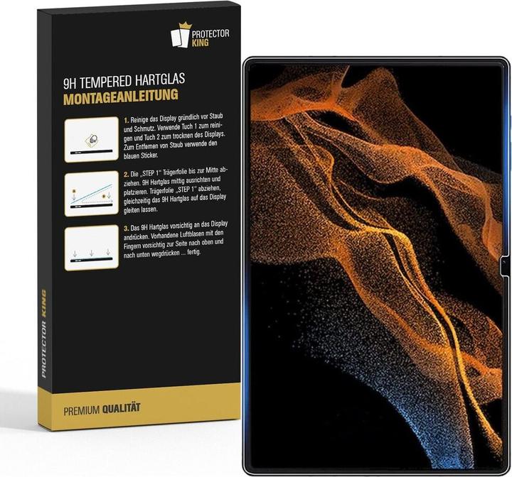 Produktbild Protectorking 1x Echtes Tempered 9H Panzerhartglas Matt Entspiegelt (1 Stück, Galaxy Tab S8 Ultra)