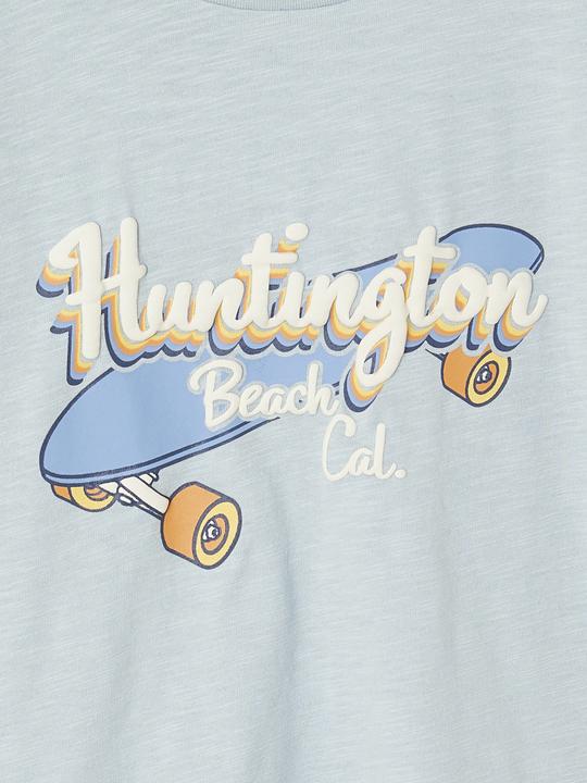 Immagine prodotto Vertbaudet Jungen T-Shirt mit Skater-Print und Recycling-Baumwolle (128)