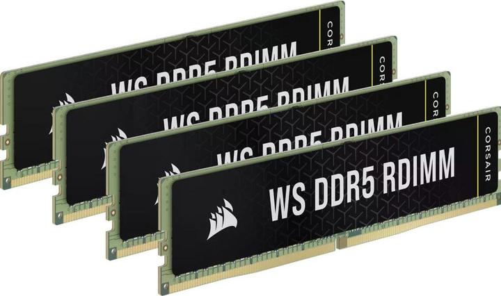 Actual product image Corsair DDR5, 6400MT/s 64GB 4x16GB RDIMM, Hynix Die, Single Rank, 32-40-40-104, Intel XMP 3.0, WS DDR5 RDIMM (4 x 16GB, 4800 MHz, DDR5 RAM, R-DIMM)