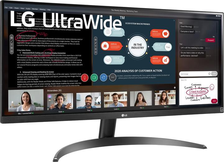 Productafbeelding LG 29WP500-B (2560 x 1080 pixels, 29")