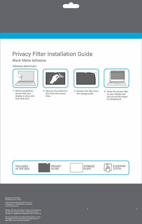 Produktbild Gearlab Adhesive Privacy Filter 13.0 (LENOVO THINKPAD X1 TABLET 3RD 20KK) (13", 3 : 2)