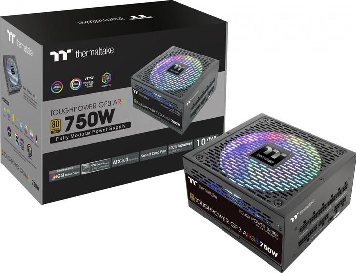 Produktbild Thermaltake ToughPower GF3 ARGB 750W EU Gold Netzteil ATX 3.0 80+ Gold PCIe 5.0 (750 W)