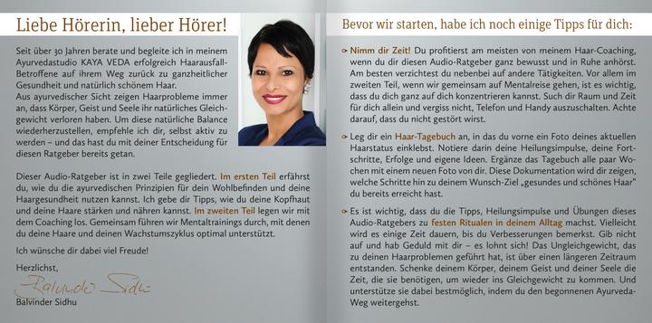 Produktbild Hol dir dein Haar zurück! Dein Ayurveda-Coaching für volles und gesundes Haar (Audio-CD) (Balvinder Sidhu, Deutsch)