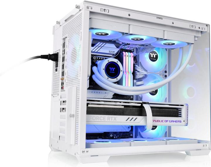 Actual product image Thermaltake View 380 TG ARGB Snow White (mATX, Mini-ITX, ATX)
