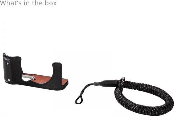 Actual product image SmallRig 4879 Camera Leather Half Case Kit (Kamera Bereitschaftstasche)