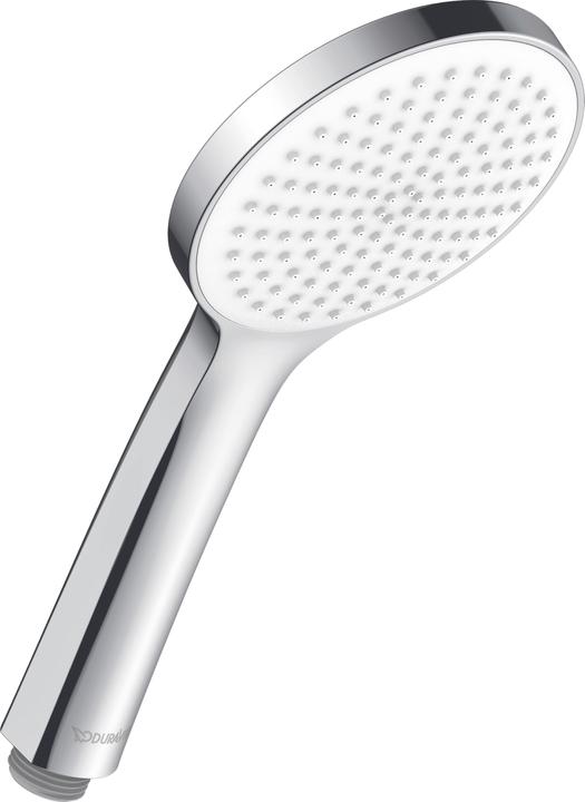 Duravit Hand shower 110, 1 jet, MinusFlow chrome / white (1 Beam types, 9.50 l/min)