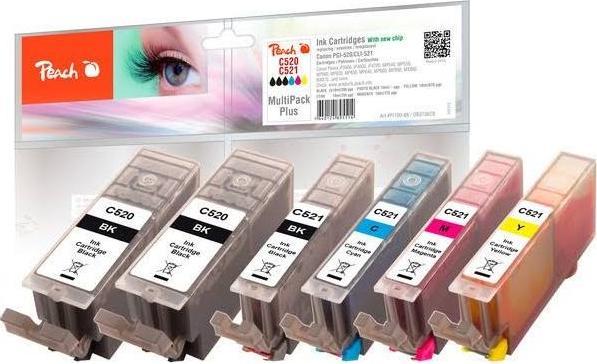 Immagine prodotto Peach Cli-521, Pg-520 (M, C, Y, PBK, FC)
