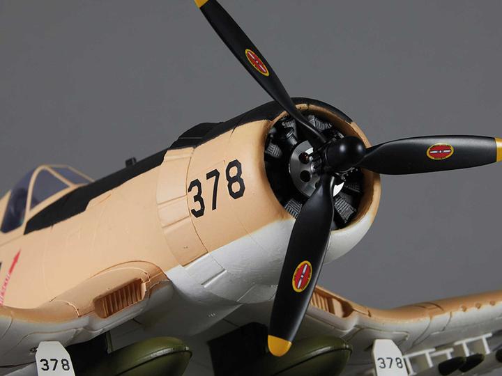 Actual product image Derbee F4U Corsair Warbird PNP gelb - 75cm (Warbird)