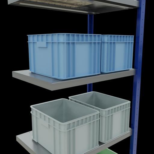 Actual product image Schulte Lagertechnik MULTIplus250 boltless add-on bay system with length bolts