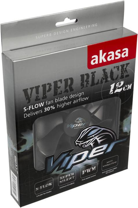 Actual product image Akasa Viper Black (120 mm, 1 x)