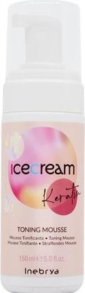 Inebrya Ice Cream Keratin Toning Mousse - Tonic foam with remineralizing effect - 175ml (Körperlotion, 150 ml)