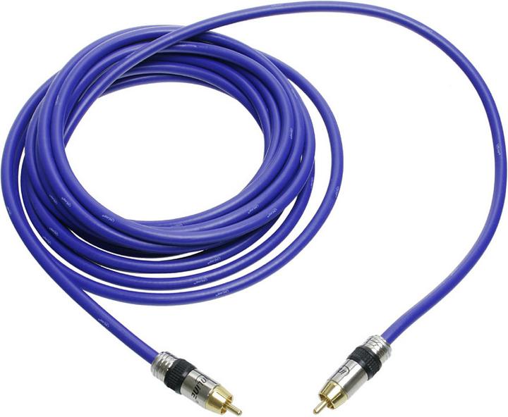 Actual product image InLine Cinch cable AUDIO, gold-plated plugs, 1x Cinch (5 m, Cinch)