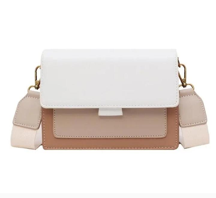 Only-Bags.Store Kontrast Farbe Leder Crossbody Taschen Reisen Handtasche Mode Einfache Schulter Messenger Bag