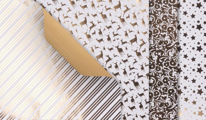 Produktbild Gebrüder Bertels Faltpapier "Golden X-Mas", 15 x 15 cm, 32 Blatt (110 g/m², 32 x)