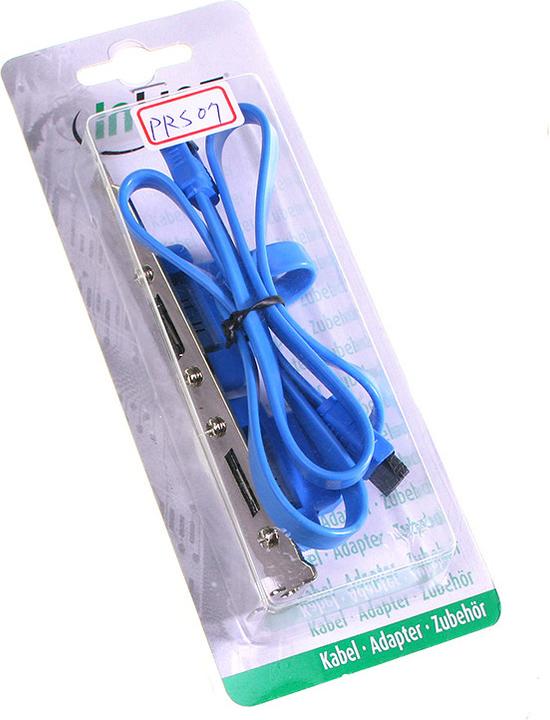 Actual product image InLine eSATA bracket 2x eSATA