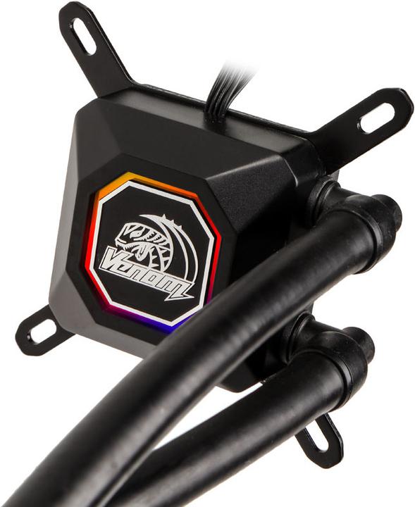 Actual product image Akasa Venom R20 complete water cooling system