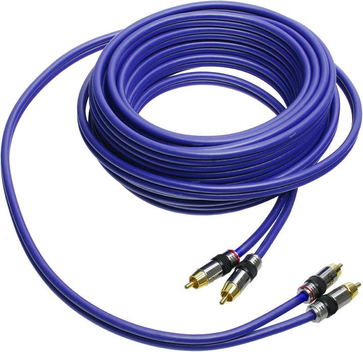 Actual product image InLine Cinch cable AUDIO, gold-plated plugs, 2x Cinch (10 m, Cinch)