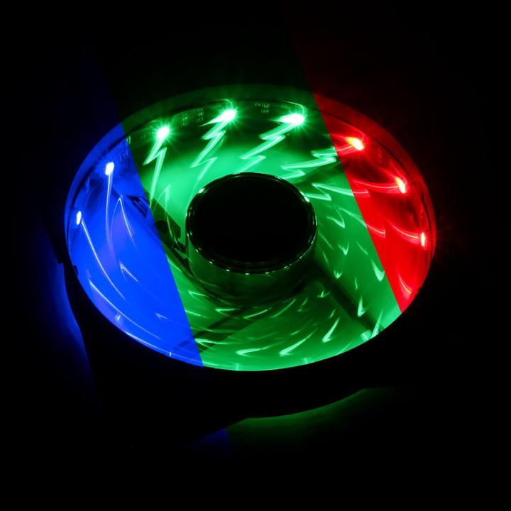 Produktbild Lamptron Meteor RGB-LED-Ring Lüfter - 120mm, 3er Set inkl. Controller (120 mm)