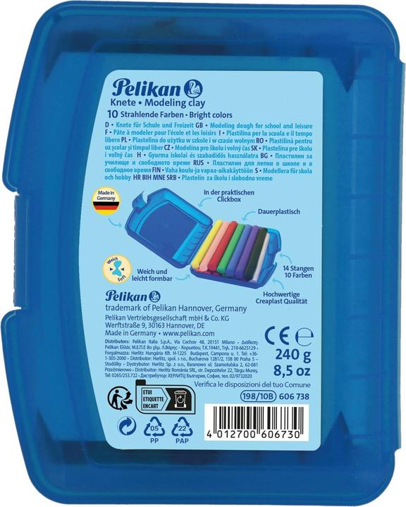 Produktbild Pelikan Kinderknete 10ST Creaplast blau