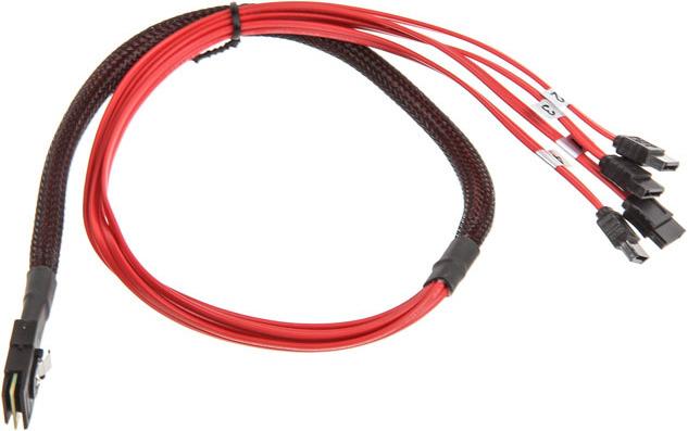 Image du produit InLine Câble SAS (OCF), 1x Mini-SAS vers 4x SATA