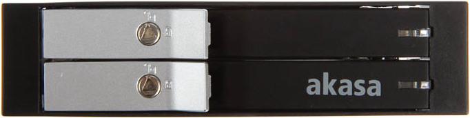 Actual product image Akasa Elite 3.5 inch drive frame for 2x 2.5 inch HDD/SSD