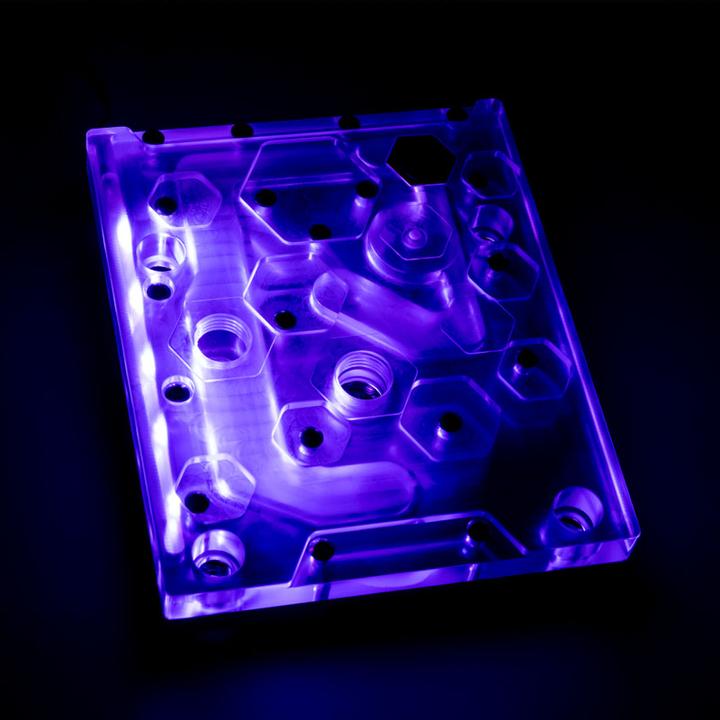 Image du produit Bitspower Monobloc pour ASUS ROG STRIX X299-E GAMING RGB Nickel - Acrylique