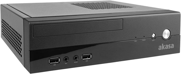 Produktbild Akasa Crypto Vesa Mini-ITX Case inkl. 80W Netzteil (Mini-ITX)