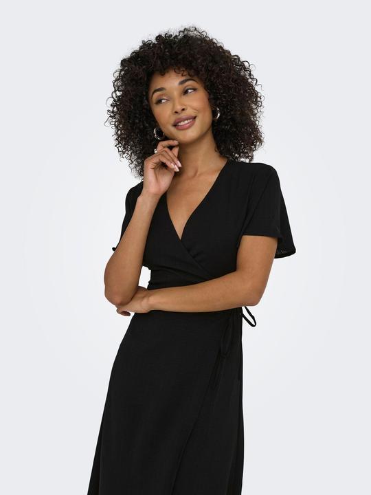 Actual product image Only Stucali S/S Midi Wrap Dress Wvn (XS)