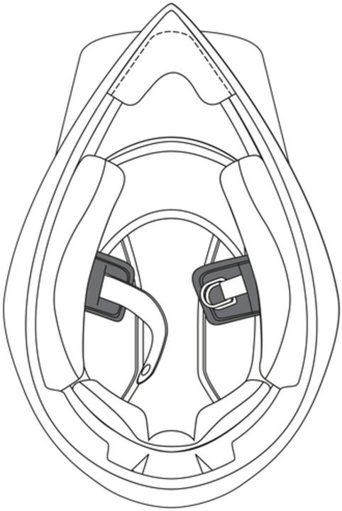 Actual product image AGV Chin strap padding