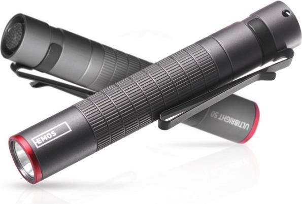 Produktbild Emos CREE LED Metall-Taschenlampe Ultibright 50, 100lm, 1xAAA (9.80 cm, 100 lm)