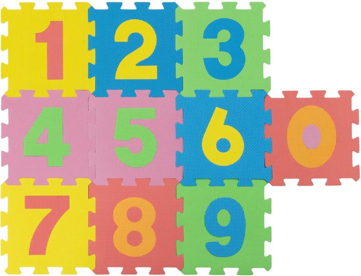 FTM Puzzle-Matten- Ziffern 0 bis 9 (30.5 x 30.5 cm)