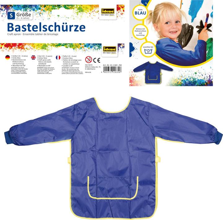 Idena Tablier de bricolage S bleu