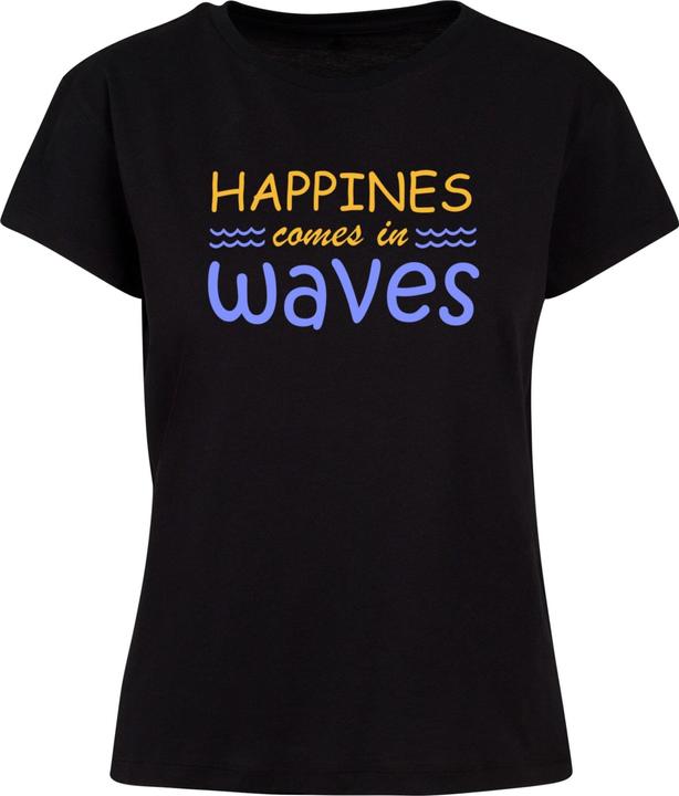 Actual product image Merchcode Ladies Summer - Happines comes in waves Box Tee - 118791 (XL)