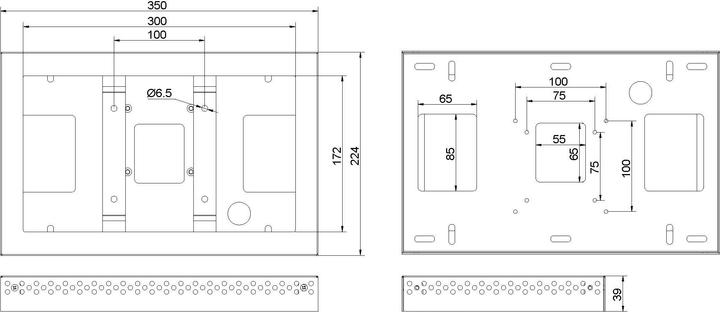Produktbild DSS Monitor Rahmen, Wandmontage, 13"/8519
