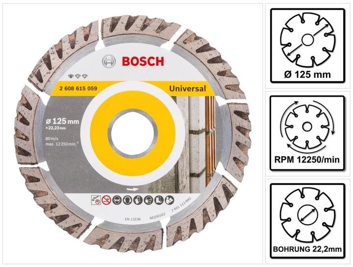 Image du produit Bosch Professional Zubehör Disque diamant PRO Multi Material, 125 x 22,23 mm