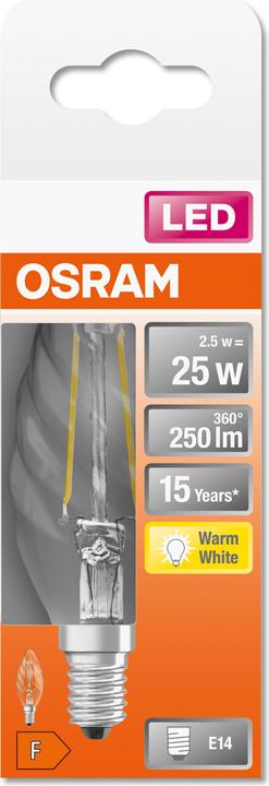 Immagine prodotto Osram Stella classica B (E14, 25 W, 250 lm, 1 x, F)