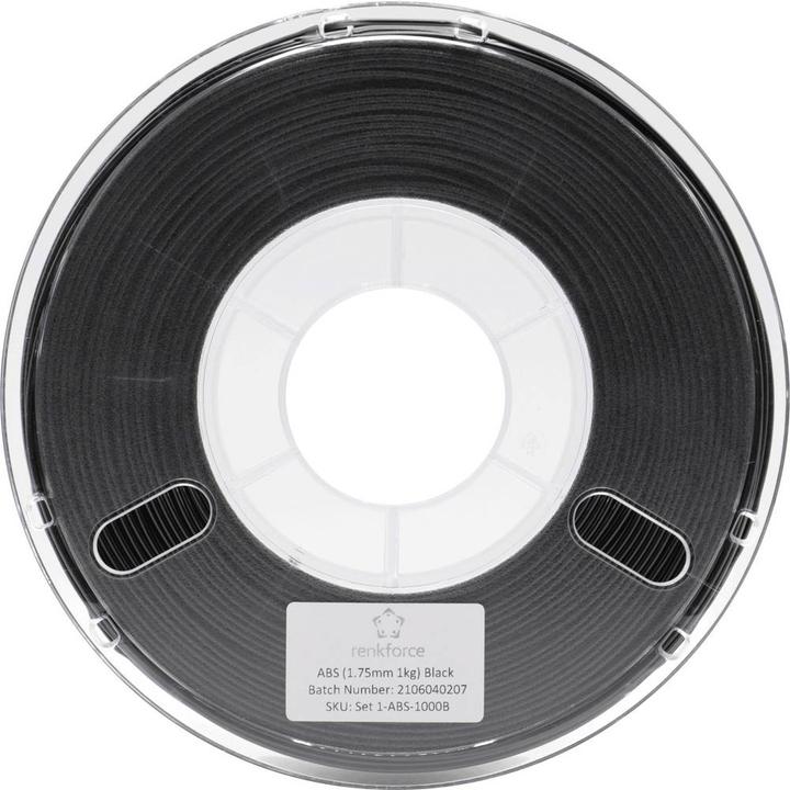 Actual product image Renkforce Filament Test Sets ABS (ABS, 1.75 mm, 1000 g, Black)